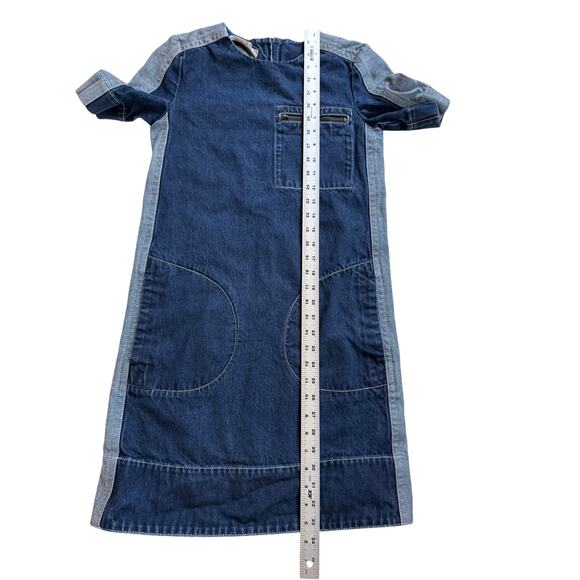 EUC $990 Marni Two Tone Denim Shift IT 36 US 0 - Picture 12 of 15